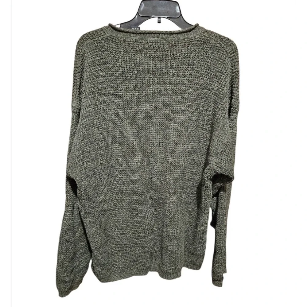 American Eagle Outfitters Qty of 2 Men's Crewneck Sweater Medium Gray Green Knit